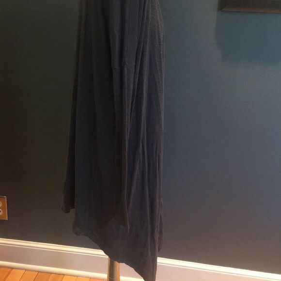 moonbeam marled dark gray open front long cardigan - Picture 4 of 6